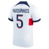 Maillot de Supporter Paris Saint-Germain Marquinhos 5 Extérieur 2023-24 Pour Homme